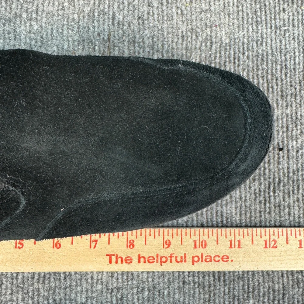 LL Bean Comfort Mocs Black Suede Slip On Walking Shoes Mens 10